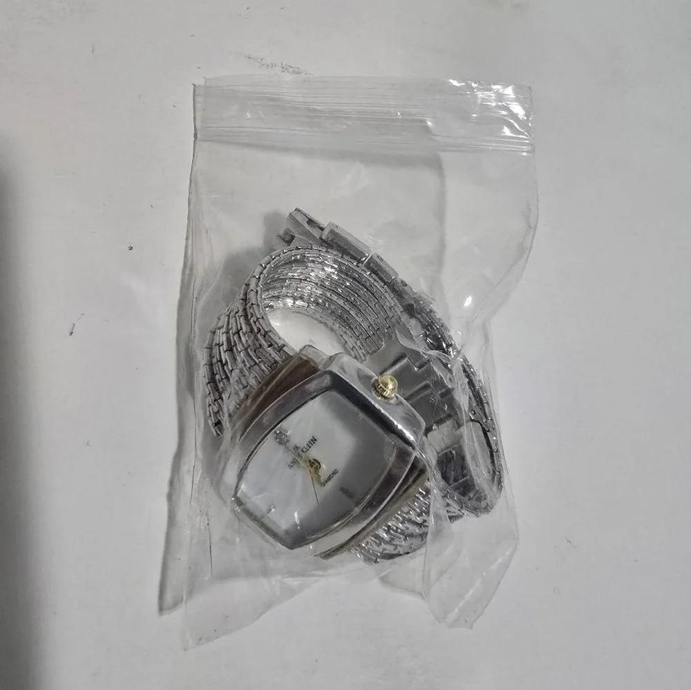 Anne Klein Diamond Silver Tone wrist watch jewelry